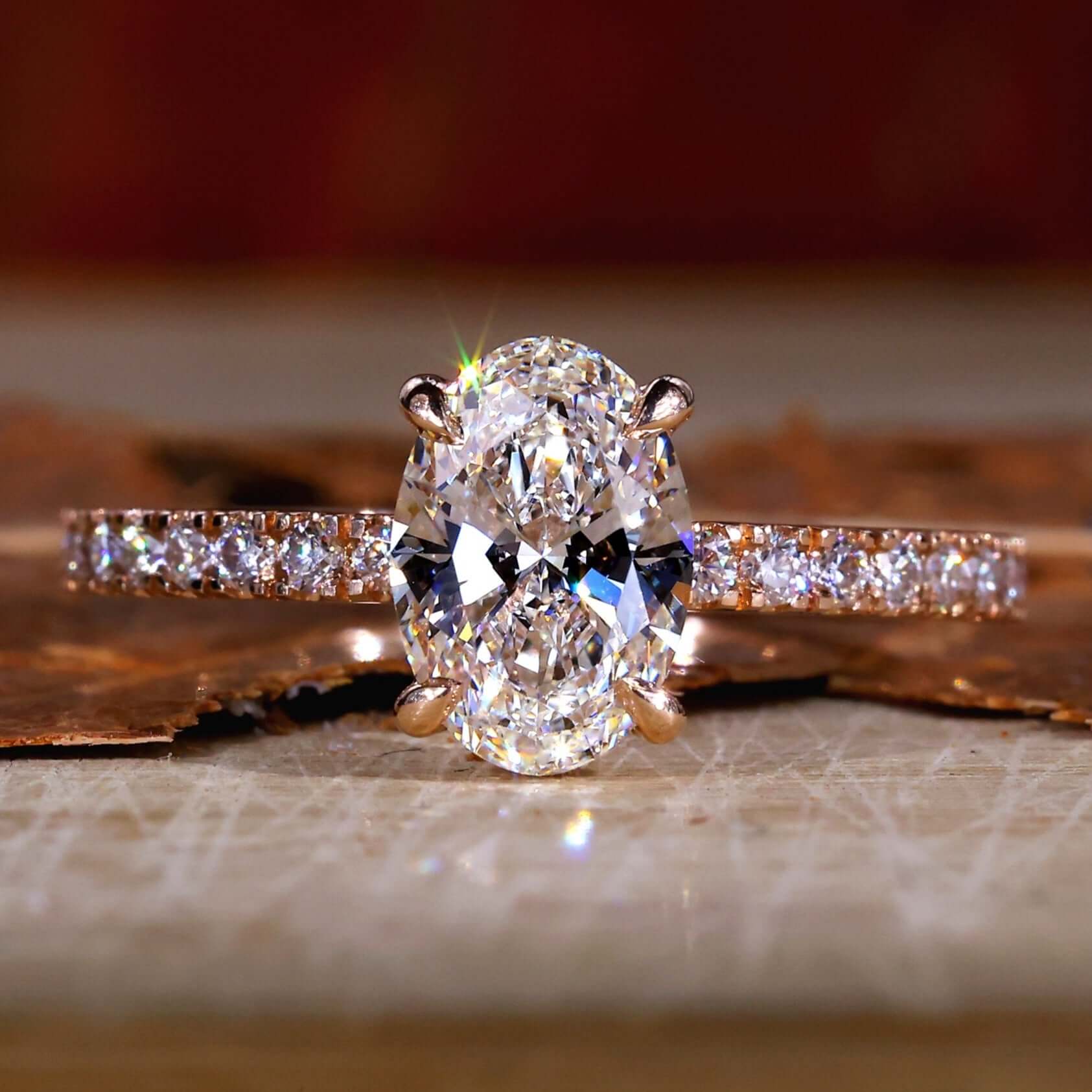 Diamond ring evaluated by Naples estate jewelry specialist